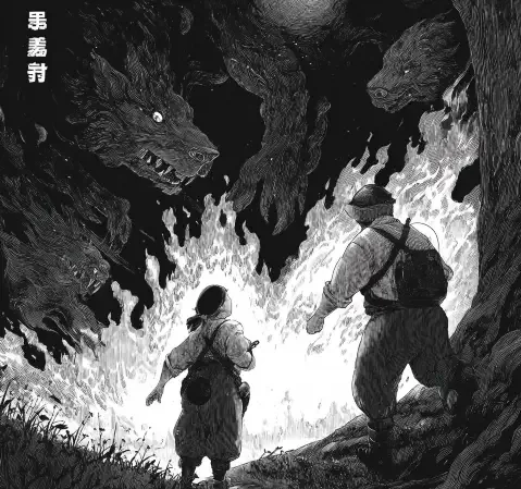 窗边书桌上摊开的漫画与一杯热茶